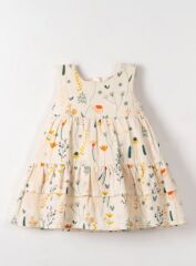 NK Sunflower Elbise 71603 Krem
