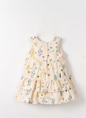 NK Sunflower Elbise 71603 Krem