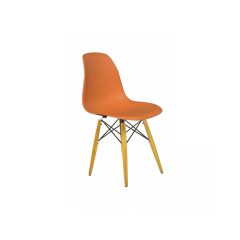Plastik Sandalye Ahşap Ayaklı