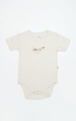 Bistyle 3lü Body Yarım Kol Love Grows Kutulu 17173 Ekru