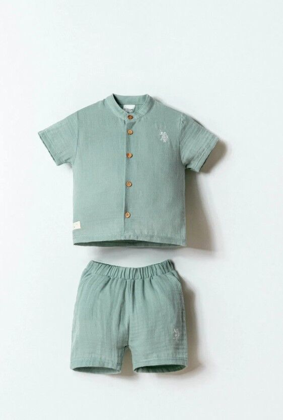 U.S. Polo Şortlu Takım USB2883 Mint