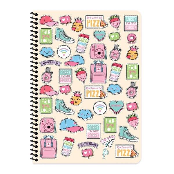 Keskin A4 80 Yp.Kareli Sweet Fun Defter