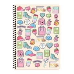 Keskin A4 80 Yp.Kareli Sweet Fun Defter