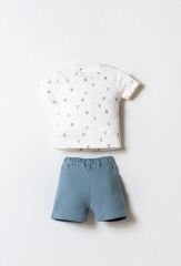 U.S. Polo Şortlu Takım USB2855 Beyaz