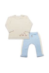 Bistyle Curly Lamb 2'Li Bebe Takım 14107 Bej-Ekru