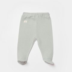 Bibaby Biorganic Waffle Smile Patikli Pantolon 57899 Mint