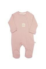 Bistyle Style Natural Fermuarlı Bebe Tulum 15115 Pembe