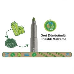 Carioca Eco Family Jumbo Süper Yıkanabilir Keçeli Boya Kalemi 12li