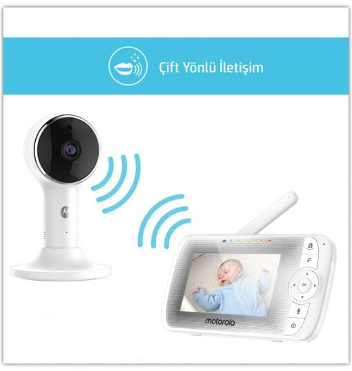 Motorola LUX64 Connect Wi-Fi 4.3 FHD LCD Dijital Bebek Kamerası