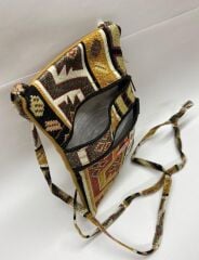 Otantik Desenli Fermuarlı Askılı Çanta Özel Dikim - GS302