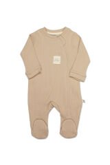 Bistyle Style Natural Fermuarlı Bebe Tulum 15115 Bej