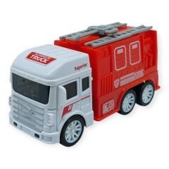 İş Makinaları Serisi - Sürtmeli İtfaiye Aracı 12 cm  - Panzer