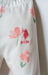U.S. Polo Gömlek Pijama Takımı USB2988 Beyaz-Pudra