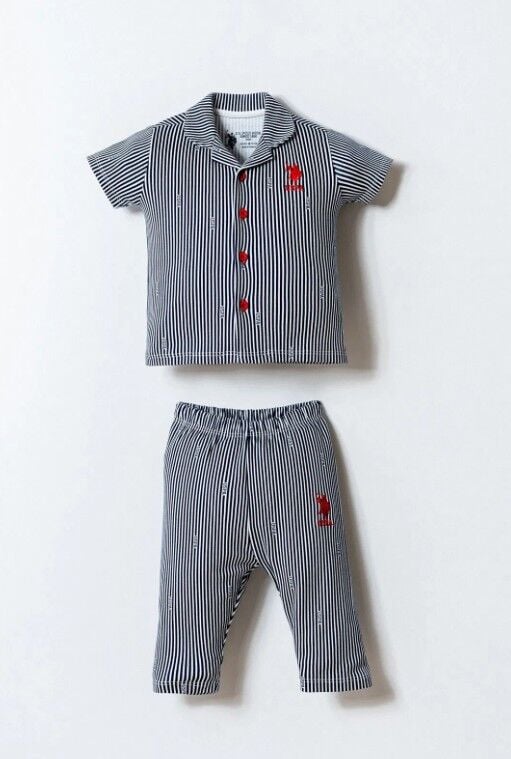 U.S. Polo Gömlek Pijama Takımı USB2860 Beyaz