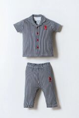 U.S. Polo Gömlek Pijama Takımı USB2860 Beyaz