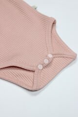 Bistyle Flying Bloom White Yarım Kol 2'Li Body 17118 Ekru Gül Kurusu