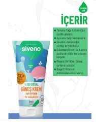 Siveno %100 Doğal Bebekler İçin Güneş Kremi 50 ml