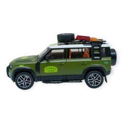 Model Araçlar - Metal Sesli Off-Road Araba 22 cm - Yeşil