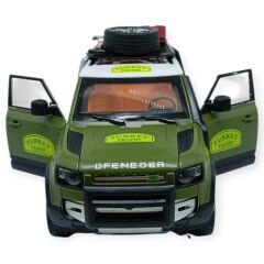 Model Araçlar - Metal Sesli Off-Road Araba 22 cm - Yeşil
