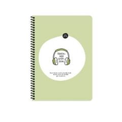 Hisli Şeyler A4 80Yp.Kar.Spr.Stickerli Defter - Di