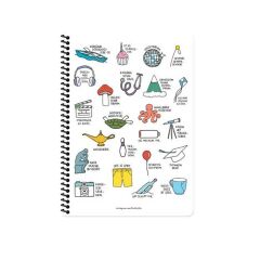 Hisli Şeyler A4 80Yp.Kar.Spr.Stickerli Defter - Di