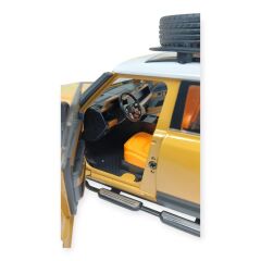 Model Araçlar - Metal Sesli Off-Road Araba 22 cm - Sarı