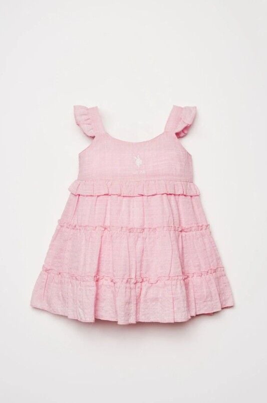 U.S. Polo Elbise USB3033 Pembe