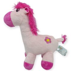 Peluş Sevimli Hayvanlar 25 cm - Pembe At