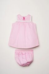 U.S. Polo Elbise USB3014 Pembe