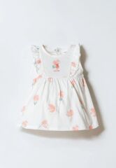 U.S. Polo Elbise USB2985 Beyaz-Pudra