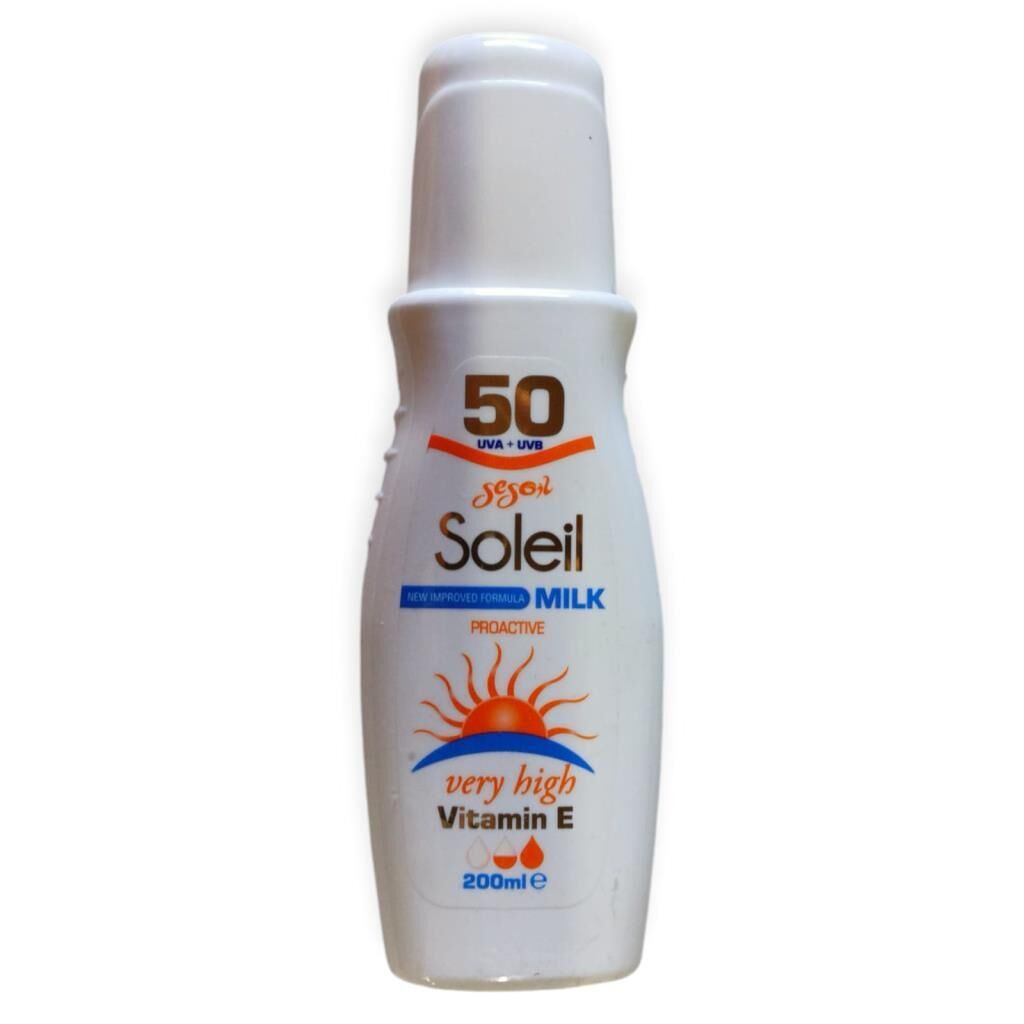 SOL-50 - SOLEİL 50 UVA+UVB KORUYUCU GÜNEŞ KREMİ 12
