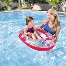 Bestway Çocuk Botu - Balina Desenli  102x69 cm - 34037 Pembe