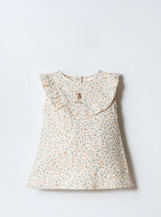 U.S. Polo Elbise USB2984 Ekru