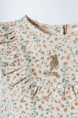 U.S. Polo Elbise USB2984 Ekru