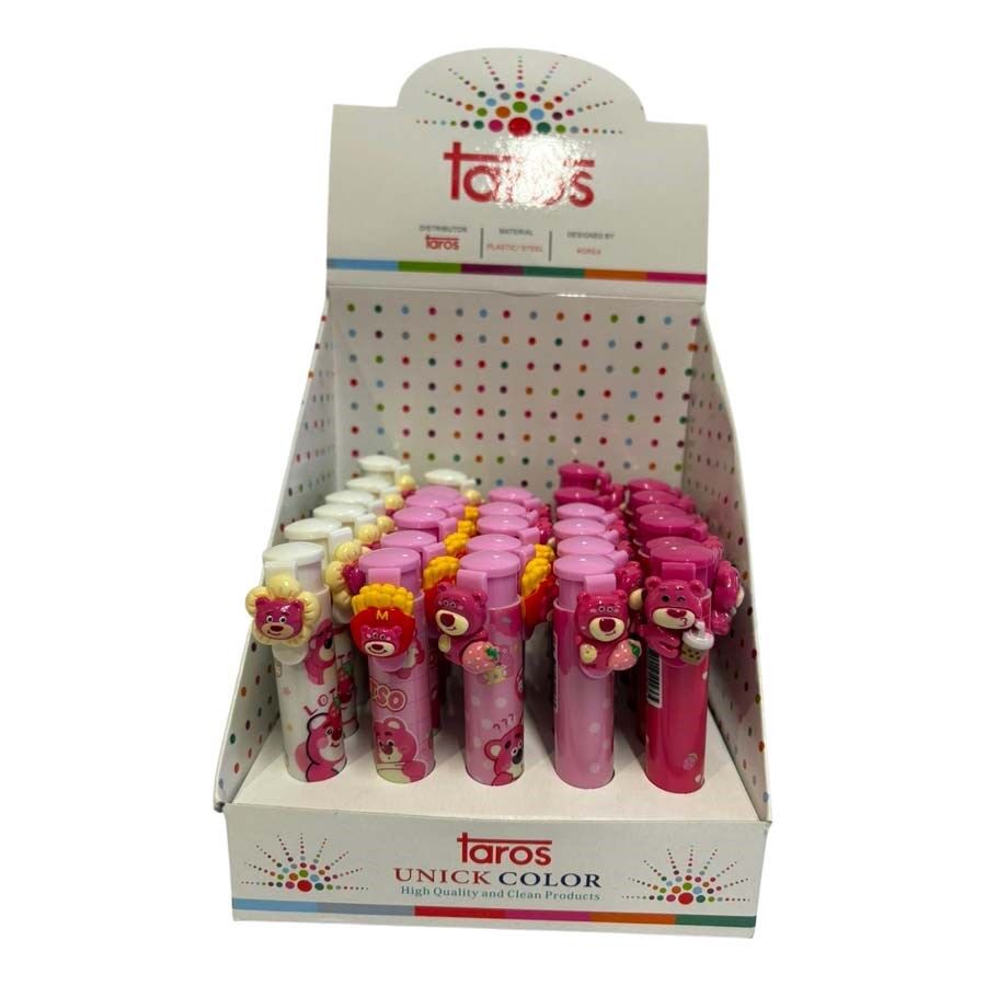 Taros Unick Color Pink Bear Basmalı Silgi