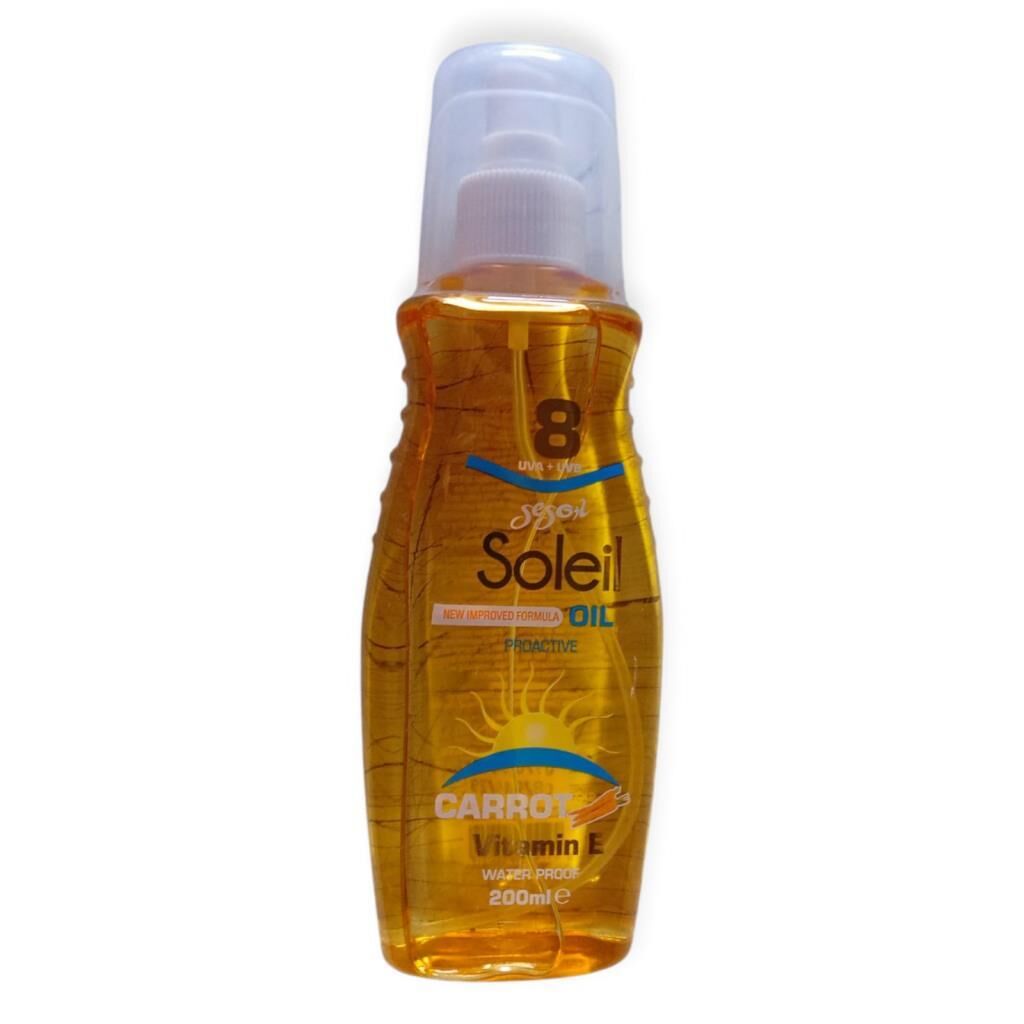 SOL-8 - SOLEİL 8 UVA+UVB KORUYUCU HAVUÇ YAĞI 12