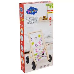 Playwood Kutuda Ahşap Oyuncak Bebek Arabası
