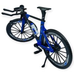 Model Araçlar -1/10 Metal Yarış Bisikleti 18 cm - Mavi