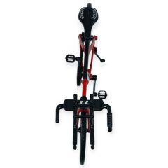 Model Araçlar -1/10 Metal Yarış Bisikleti 18 cm - Kırmızı