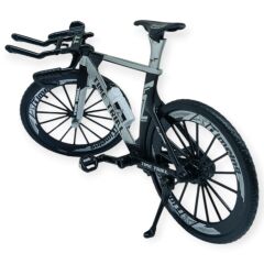 Model Araçlar -1/10 Metal Yarış Bisikleti 18 cm - Gri