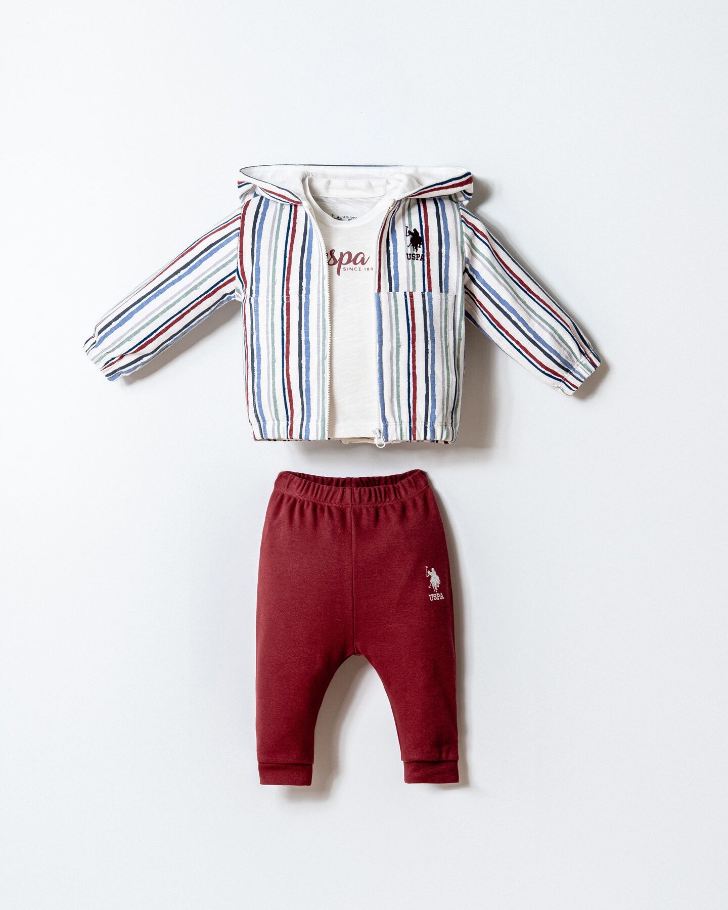 U.S. Polo 3lü Takım USB2878 Beyaz