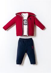 U.S. Polo 3lü Takım USB2875 Kırmızı