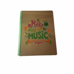 Keskin A4 100 Yp.Çizgili Spr. S.Kapak Doodles Deft