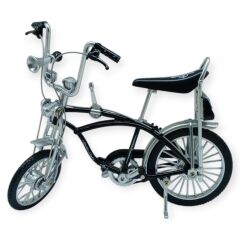 Model Araçlar -1:8 Metal Retro Pinokyo Bisiklet - Die -Cast 17 cm - Siyah