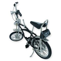 Model Araçlar -1:8 Metal Retro Pinokyo Bisiklet - Die -Cast 17 cm - Siyah
