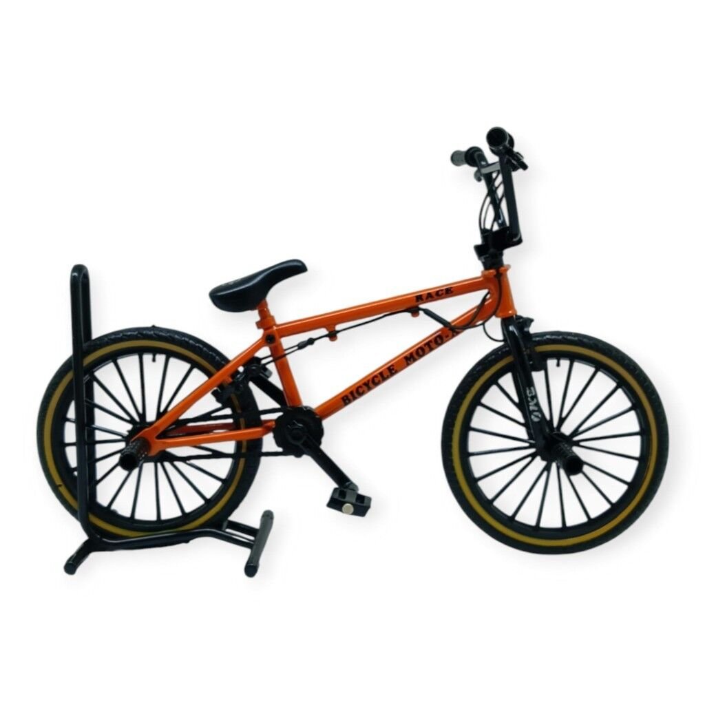 Model Araçlar -1:8 Metal BMX Bisiklet - Die -Cast 17 cm - Turuncu