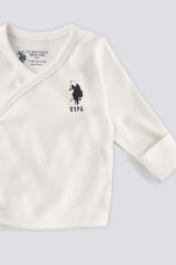 U.S.Polo Kız Bebek 5'Li Zıbın Seti USB1645 Krem