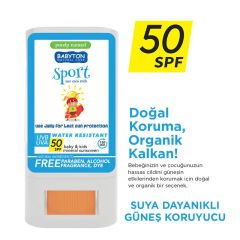 Babyton Bebek ve Çocuklar İçin Suya Dayanıklı Güneş Koruyucu Stick 20 Gr 50 SPF