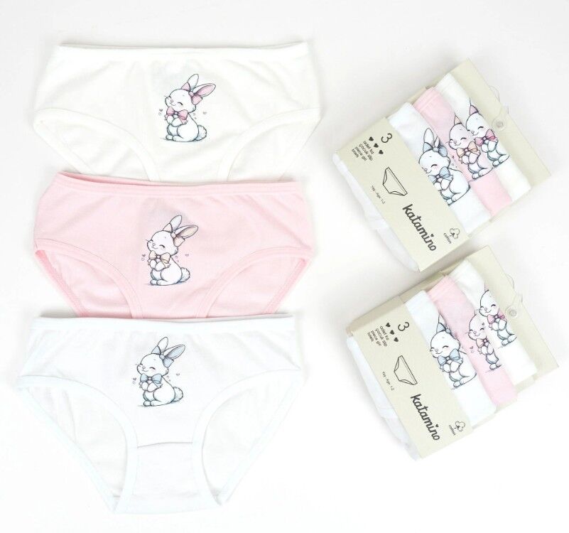 Katamino Tavisan 3lü Kız Slip Set K128668 Asorti