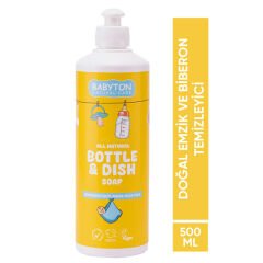 Babyton Doğal Emzik ve Biberon Temizleyicisi Bitkisel Elde Bulaşık Sabunu 500 ml